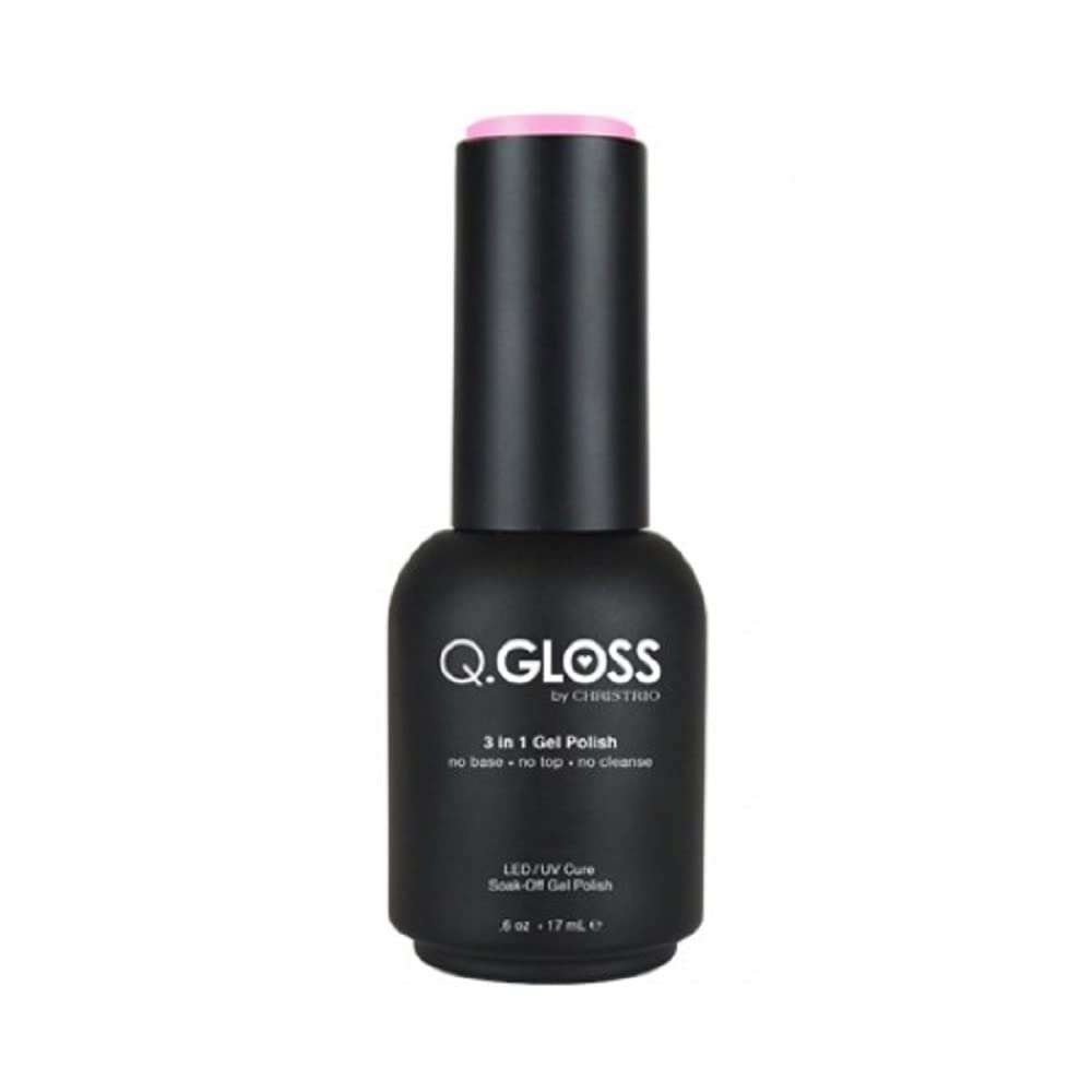 Christrio Q Gloss 3 in 1 Soak-Off Gel Polish - No Base, Top or Cleanse #102-0.5 oz