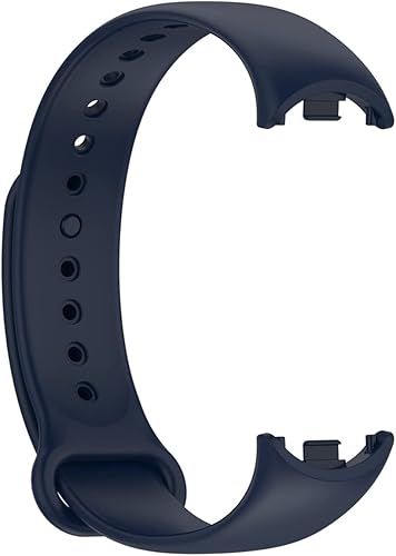 Miniatura 4 de KOMI Correa de reloj compatible con Xiaomi Mi Band 8, correa de repuesto de silicona suave deportiva ajustable para mujeres y hombres
