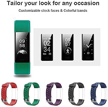 Band Exercise Replacement Strap for Smart Watch Adjustable Silicone Strap Soft Black