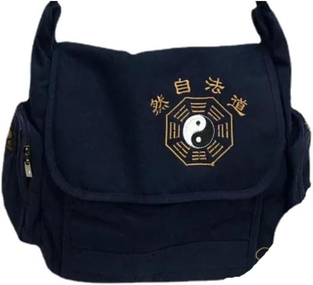 Taoist Supplies Tai Chi Bagua Bag Leisure Bag Canvas Bag High End Temperament, Blue