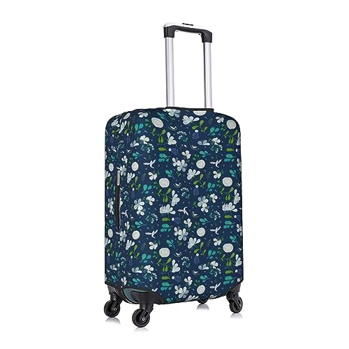 Housse de bagage colombe blanc XL en polyester lavable protégeant efficacement vos valises