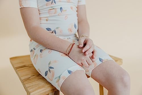 Copper Pearl Two Piece Short Sleeve Toddler Pajamas PJ Sets for Boys and Girls - Adorable Pattern Summer Pajamas Shorts to Keep Cool While Sleeping, Size 12 Months to 5T - Caroline4