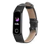 Correa De Reloj Inteligente Mujer Adecuado para Honor Band 5i Smart Band Correa de Cuero de Mezclilla Pulseras para Paquete De Variedad (Grey, One Size) Correa De Reloj Inteligente Mujer Adecuado para Honor Band 5i Smart Band Correa de Cuero de Mezclilla Pulseras para Paquete De Variedad (Grey, One Size)
