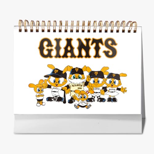 2026年 卓上カレンダー 読売ジャイアンツ 野球応援 デスクトップ カレンダー 小型 月間 書き込み 計画整理用 おしゃれ 記念品 プレゼント 2025年9月?2026年12月