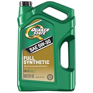Quaker State Full Synthetic 5W-30 Gasoline Engine Oil, 5 Quart