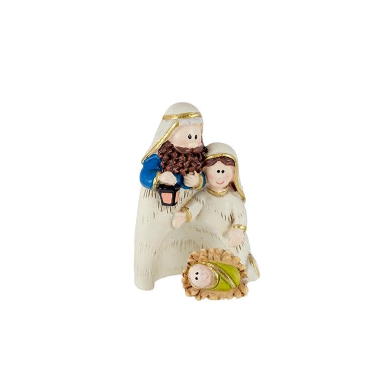 DRW Mysterium Birth Children's Style Set of 2 Hand-Painted Resin 4 x 2 x 5.5 cm