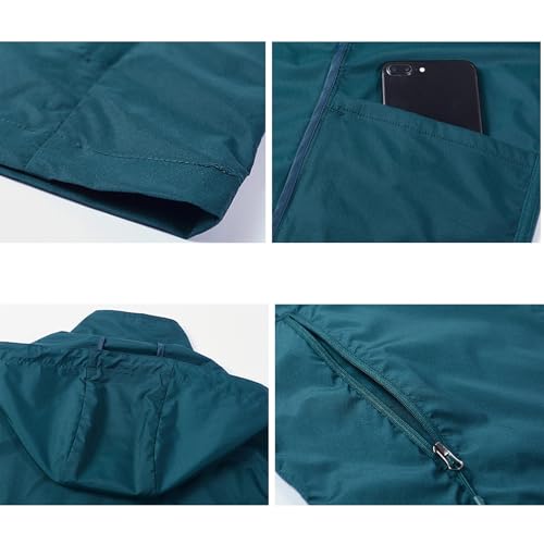 Veste imperméable et coupe-vent homme à fermeture éclair intégrale