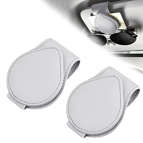 HAOMEEDUO 2 Pcs Soporte Gafas de Sol para Coche Porta Gafas para Auto Soporte de Lentes para Autos...