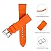 TStrap Silicone Watch Band for Men - Orange Quick Release Watch Band for Women Soft - Waterproof Smart Watch Bracelet Clasp - Correa de Silicona para Reloj Replacement - 18mm 19mm 20mm 21mm 22mm 24mm