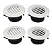 Kmuing 4 Pièces 4 Pouces Vent Vent Louver, Air Grill Cover avec Intégré Un écran de Mouche pour Salle de Bain Office Home