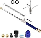 Yiliaw Extendable Hydro Jet Washer High Pressure Power Washer Wand Water Hose with Nozzle Auto...