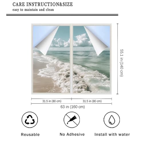 Vinilo Decorativo de Vidrio con Diseño Modern Rustic Ocean miniatura 2
