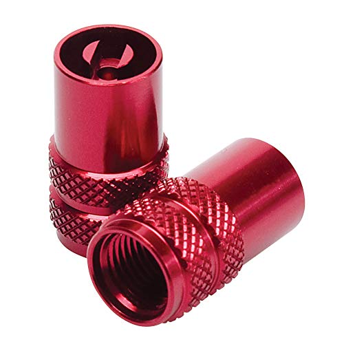 Capuchons de valve moto et quad Tusk avec extracteur d'obus en aluminium billette rouge