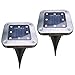 2pcs Solar Lamp Led Waterproof Buried Light Solar Light Led Lighting Tool Outside Lamp