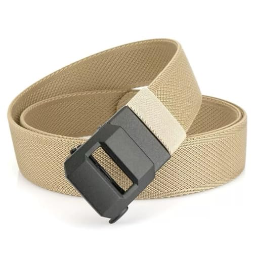 Nylon Ratchet Belt Men′s Sports Belt Adjustable Quick Release Buckle Woven Waist Belt with Automatic Slide Buckle