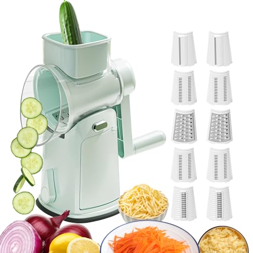 Cortador de Verduras - Cortador Rallador de Pepino y Verduras | Picadora de Alimentos para Cebolla Tomate Zanahoria Limón Pepino Queso
