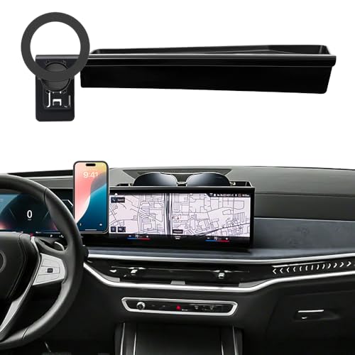 Car Phone Holder for 2026 2025 2024 BMW X5 X6 /2026 2025 2024 2023 BMW X7 14.9-inch Screen 360 Rotation Cell Phone Mount Compatible with MagSafe