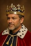 Boland 64551 - korona Royal King, złote nakrycie głowy z kamieniami ozdobnymi, dla dorosłych, króla, królowej, kostiumu, na karnawał, imprezę tematyczną