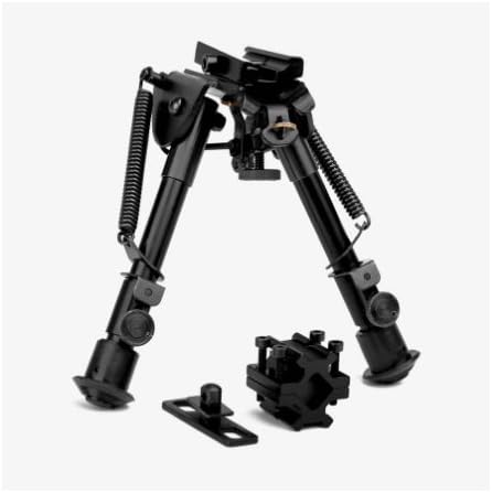 Tactical Bipod Kit with Compact Height Adjustable Sling Stud Mount Rifle Bipod with Barrel Mount Interface Fits Ruger 10/22 Marlin 22 Mossberg 715t Ruger SR22 Rifles