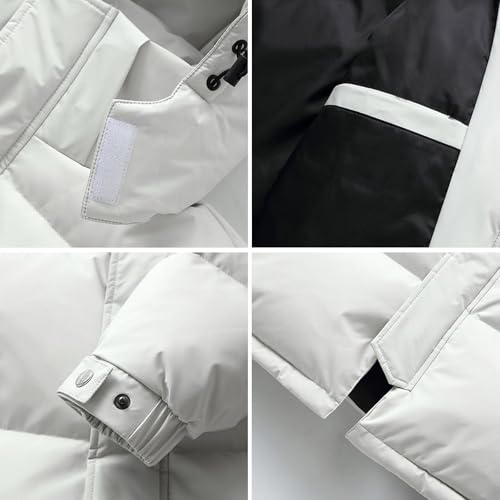 Parka larga de hombre impermeable contra el frío extremo 6