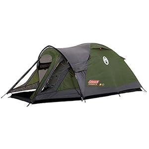 Coleman Darwin Tente, Tente coupole 2-4 Places, Tente de Camping et randonnées légère 2-4 Personnes, 100% étanche, bâche au Sol Cousue,Tente Igloo de Trekking compacte et légère,Montage Rapide