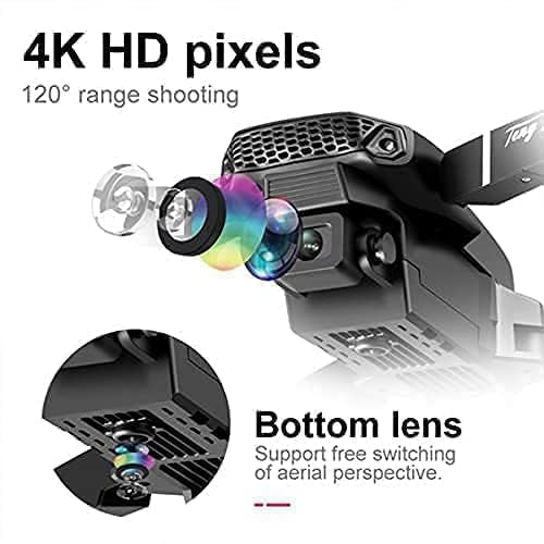 Image of dRoNe wItH hD DuAl cAmErA BrUsHlEsS MoToR, oNe cLiCk tAkEoFf /lAnDiNg FlIp rOlLiNg gEsTuRe cOnTrOl wI-Fi cAmErA ReMoTe cOnTrOl -X DrOnE