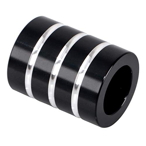 XMMT Motorcycle Heel Shifter Eliminator Shift Lever Shaft Spacer Grooved Black for Harley Touring FL 1980-2023
