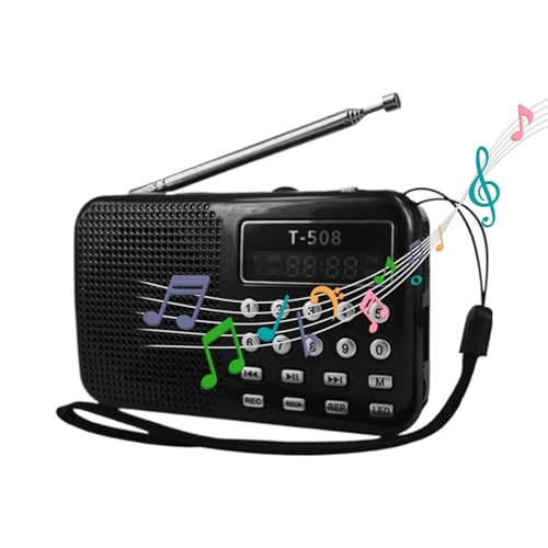 Reproductor de música MP3 y radio portátil con pantalla LED para teléfonos y ordenadores