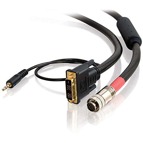 Cable RapidRun Digital DVI activo de 6FT con jack de 3.5mm para transmisión simultánea