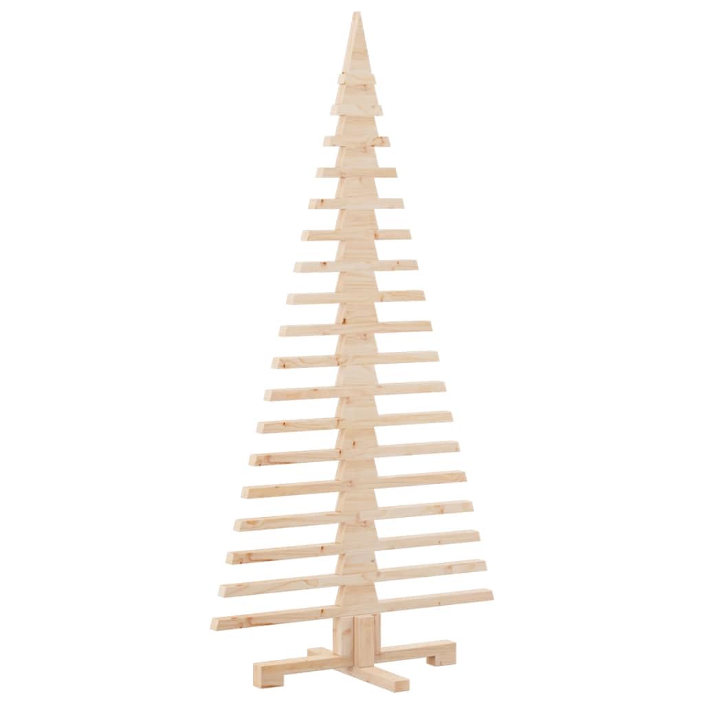 vidaXL Arbre de Noël en Bois Bois de pin Massif Naturel Non Fini