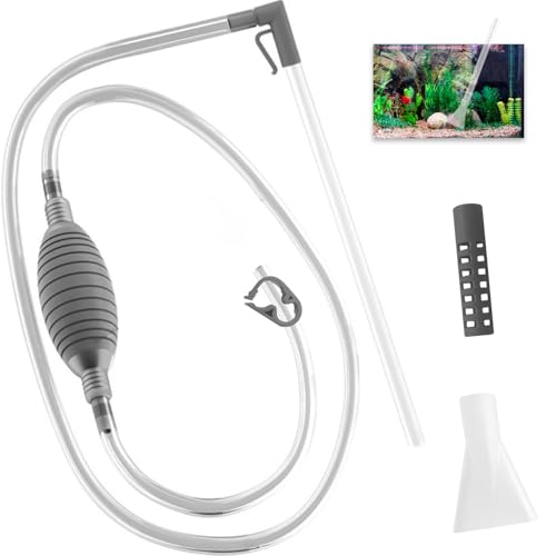 QckZee Aquarium Reinigungsset mit Schlauch – Robuster Aquarium Sauger für Wasserwechsel – Flexibles Wasserwechsel Set Aquarium Zubehör zur einfachen und sicheren Aquarium Reinigung QckZee Aquarium Reinigungsset mit Schlauch – Robuster Aquarium Sauger für Wasserwechsel – Flexibles Wasserwechsel Set Aquarium Zubehör zur einfachen und sicheren Aquarium Reinigung