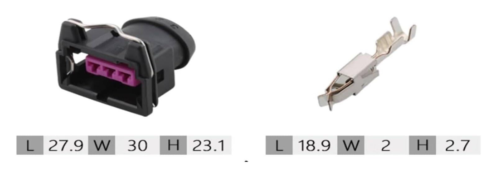 Kfz-Kabelverbinder, 3-polig, Kfz-EV1, elektrischer Kabelverbinder, schwarz, männlich, weiblich, 443906233, Autowartung(3p female male,20 sets)