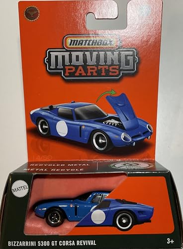 Revival Blue Bizzarrini 5300 GT Corsa - Matchbox 1:64 miniatura 1