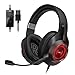Cuffie da gioco, audio stereo surround Cuffie cablate con microfono e controllo del volume per PC Tablet Computer portatili Cellulari (nero)