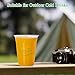 ECOLipak 1000 Count 16 OZ Clear Compostable Plastic Cups, Disposable Plant-Based Biodegradable Drinking Party Cups, PLA Plastic Cold Tumblers for Restaurant, Office, Canteen, Large Gathering 6