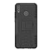 Huawei Honor 8X Case, 9X Lite Case, Yiakeng Dual Layer Shockproof Wallet Slim Protective with Kickstand Hard Phone Case Cover for Huawei Honor 8X (Black)