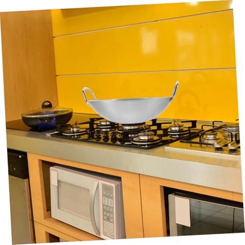 Wok de acero inoxidable KALLORY 32 cm miniatura 6