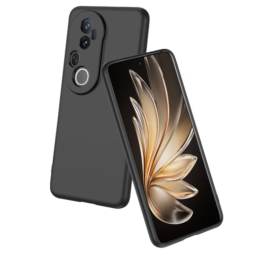 Image of Back Cover for Vivo T4 Ultra 5G | Full Camera Protection | Premium Liquid Silicon Case | Flexible Bumper Case for Vivo T4 Ultra 5G (Black)