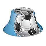 Sombrero del Cubo Portería De Fútbol Sombrero Pescador Reversible Verano Sombrero De Sol De Playa, para Actividades Al Aire, Pescar, 56-58 Cm