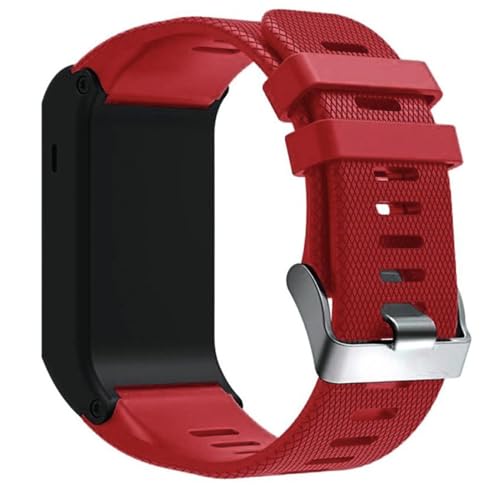 Armband Kompatibel mit Garmin Vivoactive HR Uhrenarmband Ersatz, Sport Silikonarmband Replacement Wechselarmband Ersatzarmband f&uuml;r Garmin Vivoactive HR Fitnessuhr (Rot)