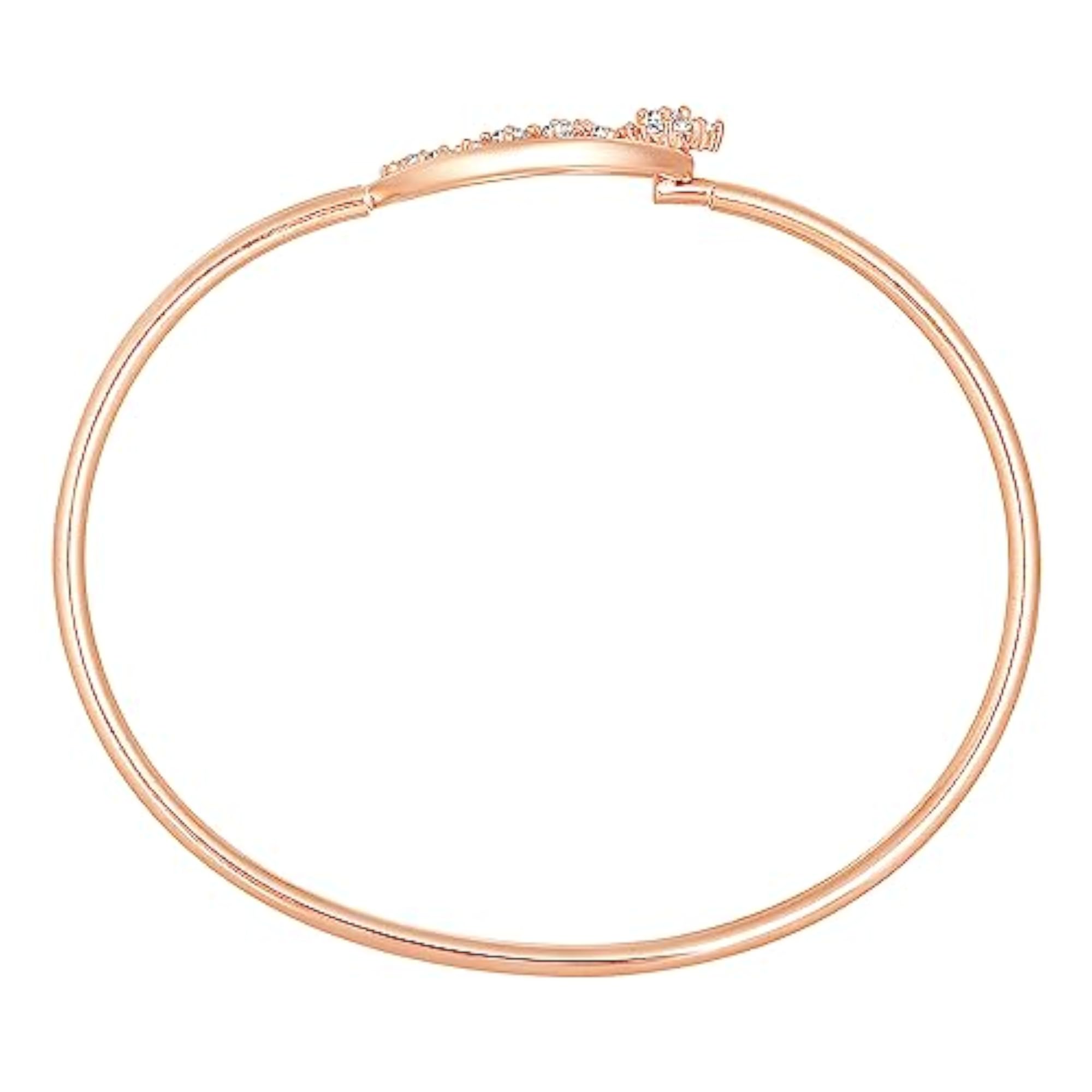 Women's Plated Cubic Zirconia Studded Kada Bracelet, Stylish