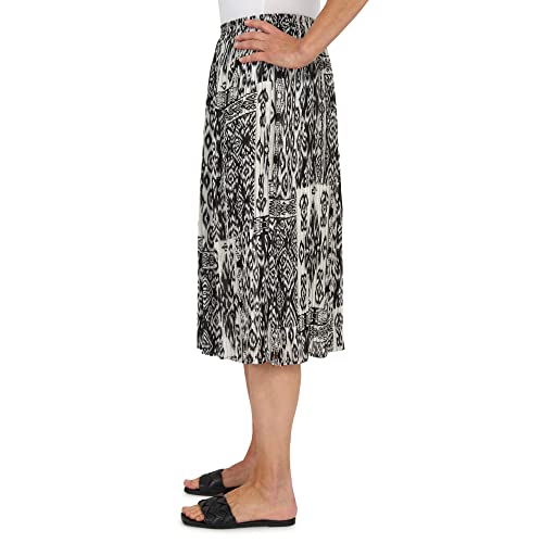 Alfred Dunner Women's Patchwork Pleated Midi Skirt4