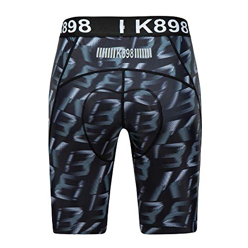 image for K898 Men's Cycling Shorts 12D Padded Bicycle Riding Pants Bike Biking 
