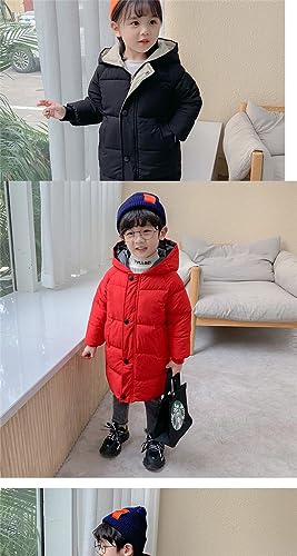 Kids Boys Girls Winter Warm Hooded Puffer Down Jacket Lightweight Windproof Padded Warm Coat Outerwear4