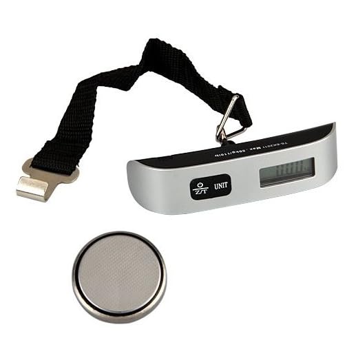 Bilancia Digitale Portatile Per Bagagli, 50 Kg, Con Display LCD Retroilluminato, Metallo E ABS, Pratica E Leggera, Per Valigie E Borse, Senza Batteria