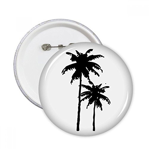 Badge Cocotier Silhouette : Le Cadeau Souvenir de Plage Idéal pour Sacs et Vestes