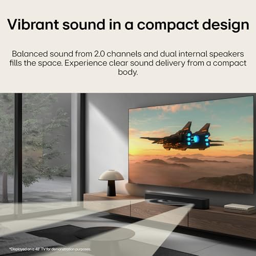 Image of LG SF1A 30 Watts 2.0 Channel Mood Lighting, Compact Size Soundbar with Bluetooth Wireless Connectivity (Black)