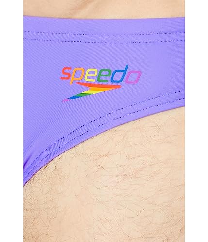 Speedo Herren Powerflex Eco Solar Badehose, 2023 Pride Wicked Purple, 28 – Ansicht 3