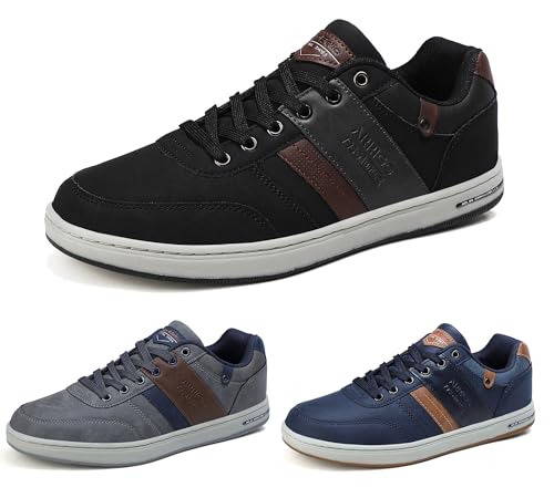 ARRIGO BELLO Freizeitschuhe Herren Sneaker PU Leder Walkingschuhe...