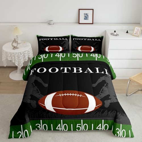 Feelyou Football Rugby Soccer Bedding Set Twin Duvet